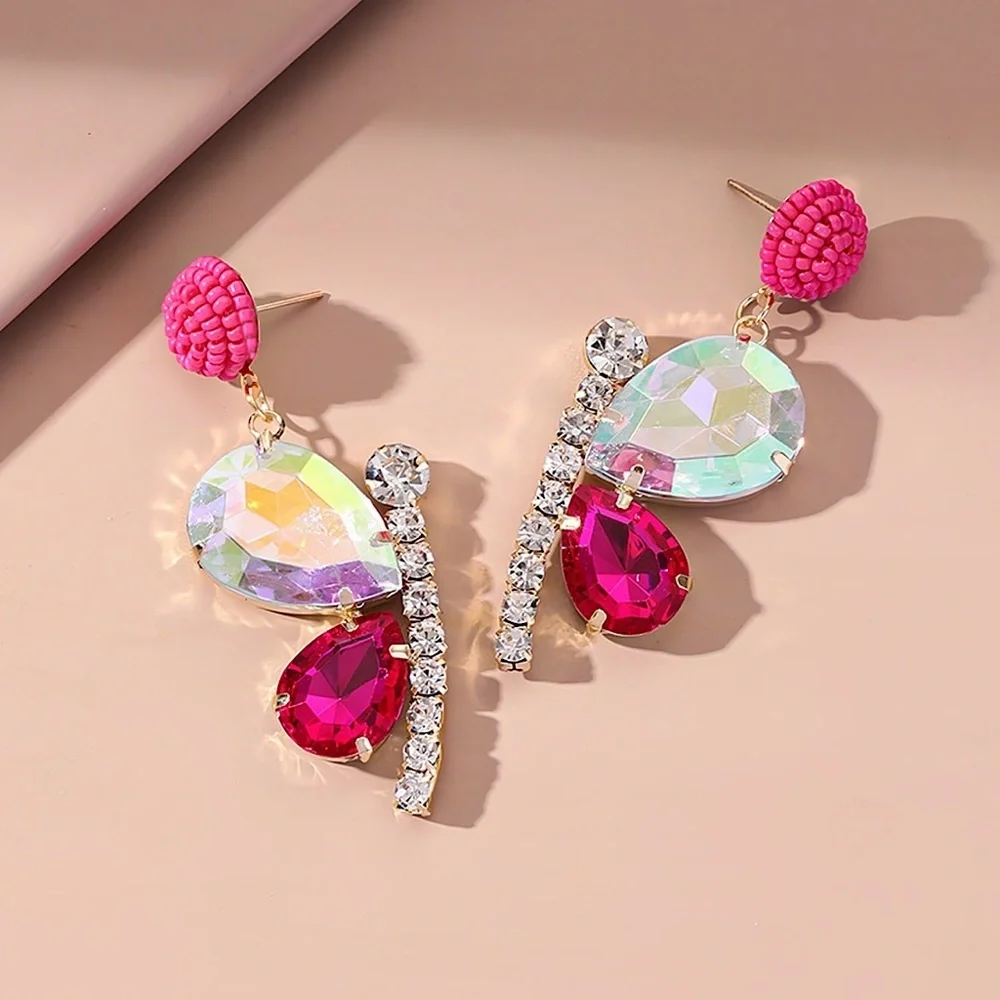 Glamorous Gemstone Drop Earrings - Picture 1 of 6